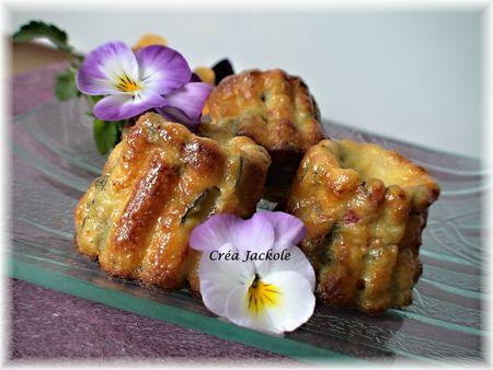 cannelés aux courgettes et tomates