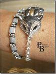 BRACELET RENARD NOIR & ARGENT (17)BIS