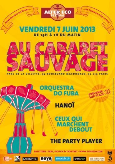 Festival Alter Eco 2013  : tous au Cabaret Sauvage le 7 juin !
