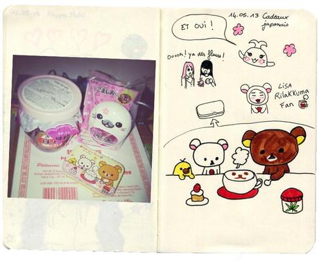 Carnet à dessin #7 14.05 Cadeaux japonais