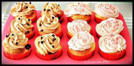 Cupcakes framboises et chocolat blanc