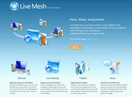 Premiers pas sur Microsoft Live Mesh...