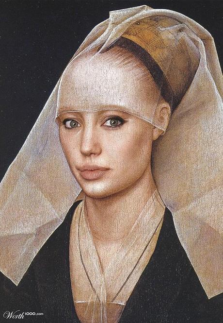 Classic-Paintings-Modern-Celebrities-Angelina