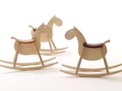 mustang children wooden rocking horse