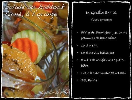 Salade au haddock fumé, à l’orange, prémisce de printemps Salade au haddock fumé, à l’orange 2