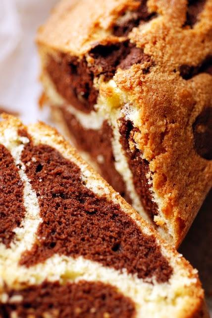 Le vendredi et des fois le samedi, c'est retour vers le futur…Quand on a des envies simplement réconfortantes, marbré choco-vanille !