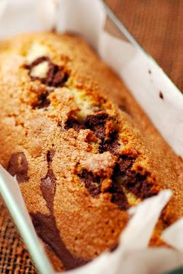 Le vendredi et des fois le samedi, c'est retour vers le futur…Quand on a des envies simplement réconfortantes, marbré choco-vanille !