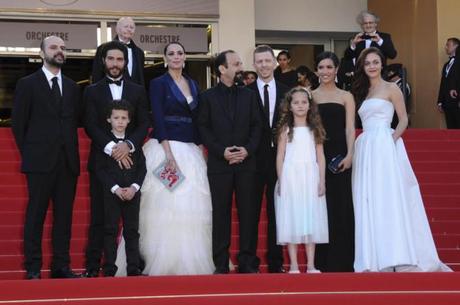 L'équipe du film Le Passé à Cannes, vendredi soir. 