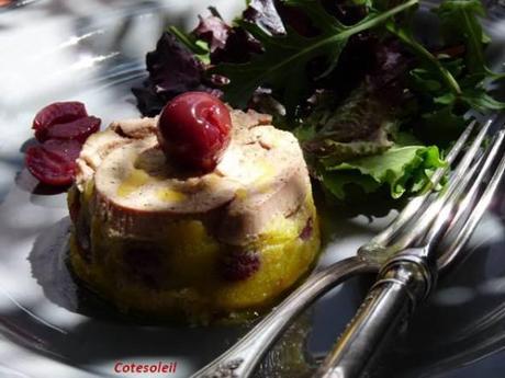 Dariole foie gras cerise