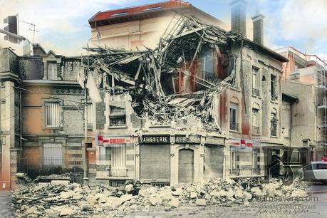 Boulangerie Pâtisserie J.Fresson, Bombardée, Place Jules Ferry, 1ère guerre mondiale