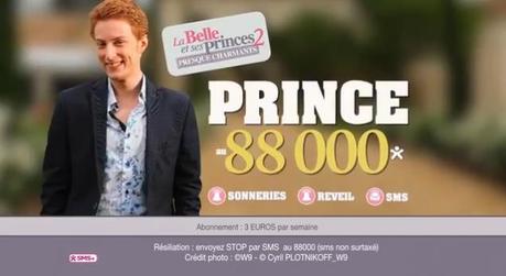 La Belle et ses Princes : Anthony fait une pub pour des sonneries de téléphone portable (vidéo)