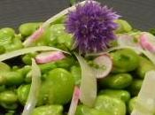 Salade feves parmesan