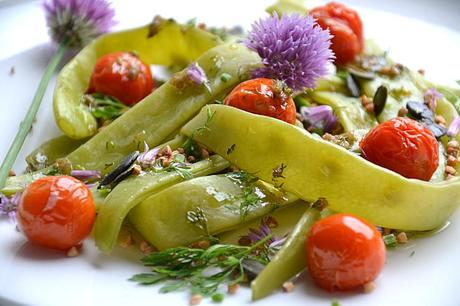 Salade haricots plats16