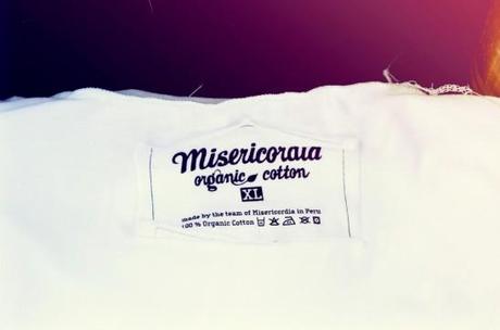 Etiquette tee shirt Misericordia Organic Cotton 