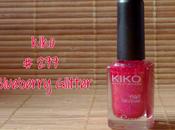 Kiko Blueberry glitter, vernis framboise parfait