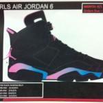 Air Jordan VI (6) GS Black/Pink Flash-Marina Blue