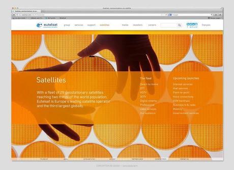Nouveau site Internet par Be Dandy pour Eutelsat