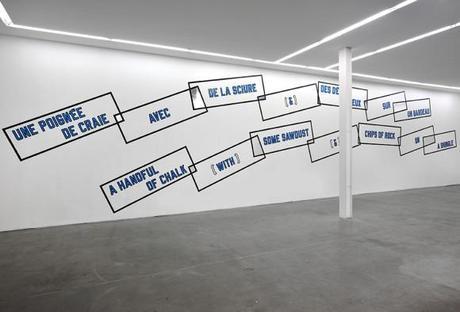 Lawrence Weiner Pour une poignée de craie