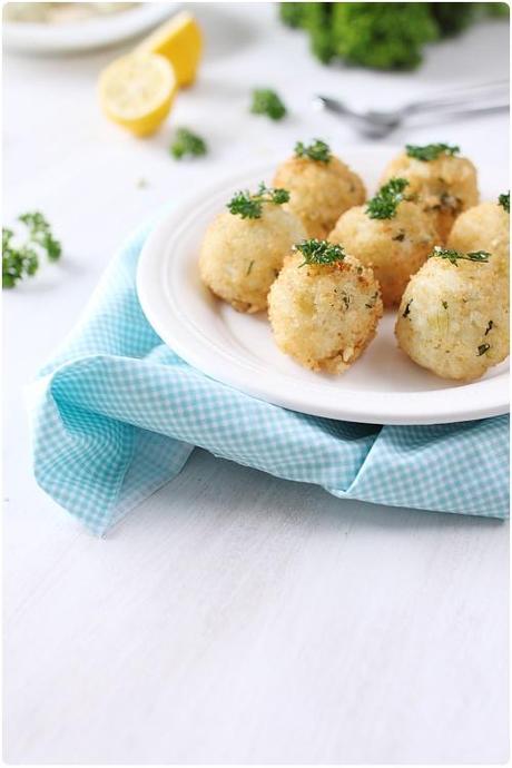 Boulettes frites de risotto au persil