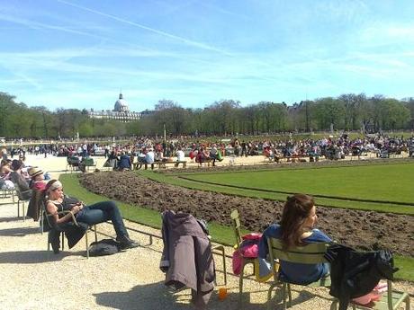 jardin, luxembourg, sénat, paris, parc