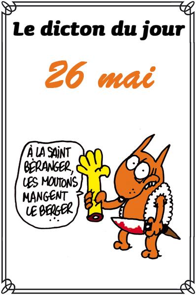 Dicton du jour- 26 mai