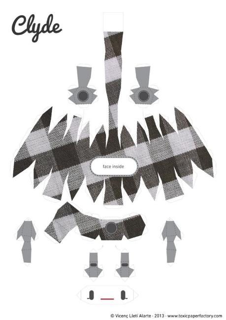 Clyde papertoys de Vicenç Lletí Alarte