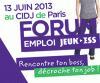 A vos agendas pour le premier forum Emploi Jeun’ESS!