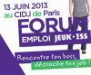 agendas pour premier forum Emploi Jeun’ESS!