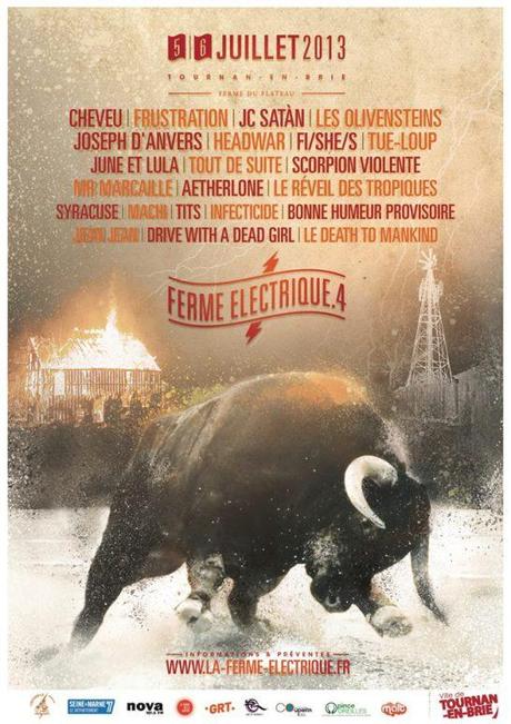 Festival La Ferme Electrique - Affiche 2013
