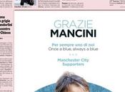 supporters City remercient Mancini dans journal italien