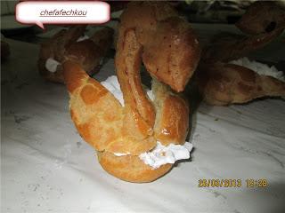 Leçon illustrées de Pâte à choux7/cygnes à la chantilly vanille