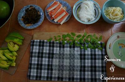 Rouleaux de printemps, à l'avocat!