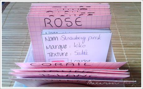 [DIY] Nuanciers à vernis comme une boîte à recettes