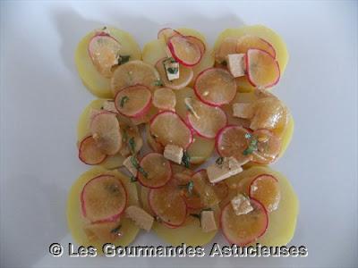 Pommes de terre et radis en marinade
