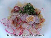 Pommes de terre et radis en marinade