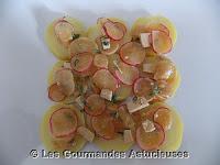 Pommes de terre et radis en marinade