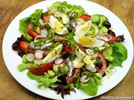 La salade niçoise (La salada nissarda)