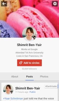 02 profile Google+ pour iOS : optimisation automatique des photos, création de GIF animés et plusieurs autres fonctionnalités