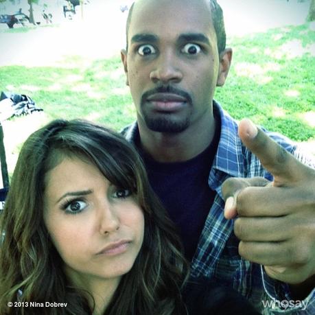 Nina Dobrev sur le Tournage de  