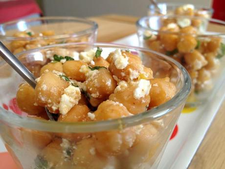 Salade de pois chiches grillés, feta et menthe [Veggie]