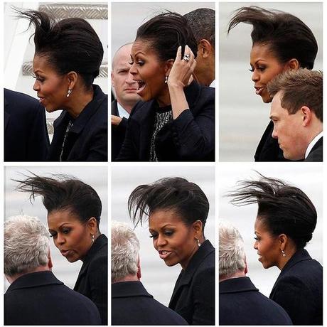 Michelle Obama bad hair day - quand les cheveux causent problème