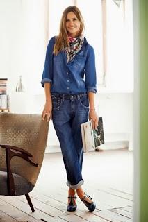 Bon, le boyfriend jeans, on le porte comment?