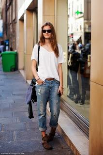 Bon, le boyfriend jeans, on le porte comment?