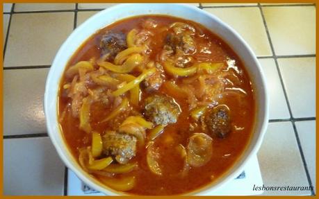 BOULETTES DE BOEUF AU CURCUMA ET SA POINTE DE PAPRIKA