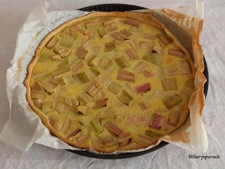 Tarte à la rhubarbe / Rhubarb pie