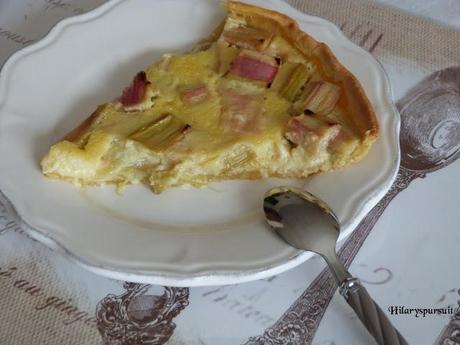 Tarte à la rhubarbe / Rhubarb pie