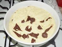 Gâteau aux poires caramelisées et au chocolat