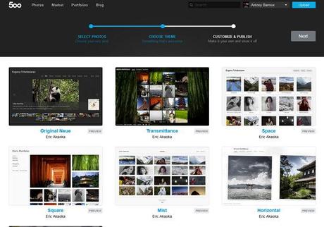 500px portfolios