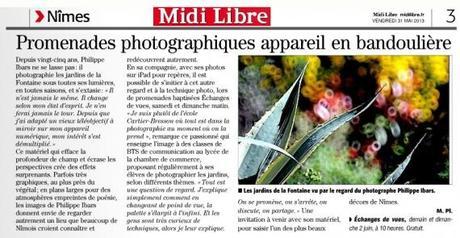 Philippe Ibars, Midi Libre, article
