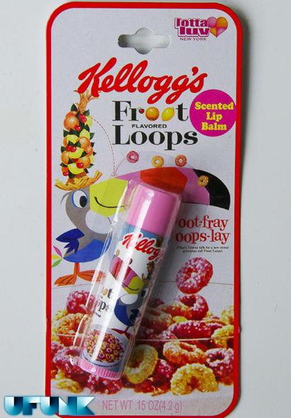 DU GLOSS AU GOUT DE CEREALES KELLOGG'S ET NESTLé (lip balm) - fruit loops